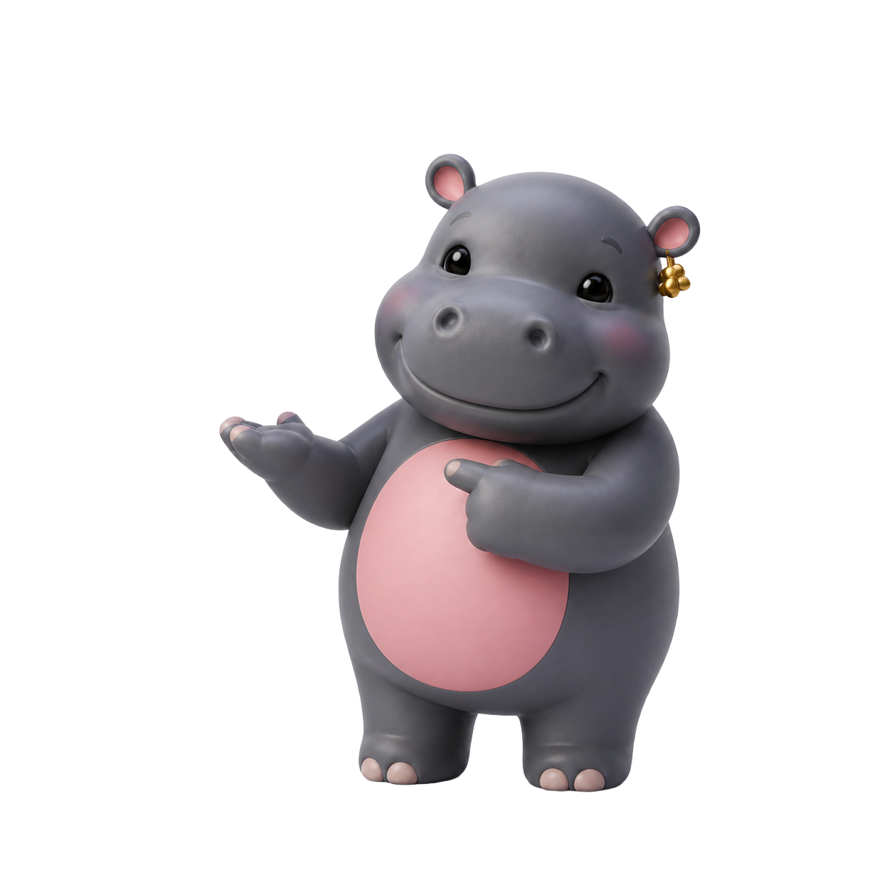Moodeng hippo reviewing a lender diversity chart