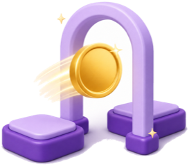 Illustration of a clear person-to-person money transfer